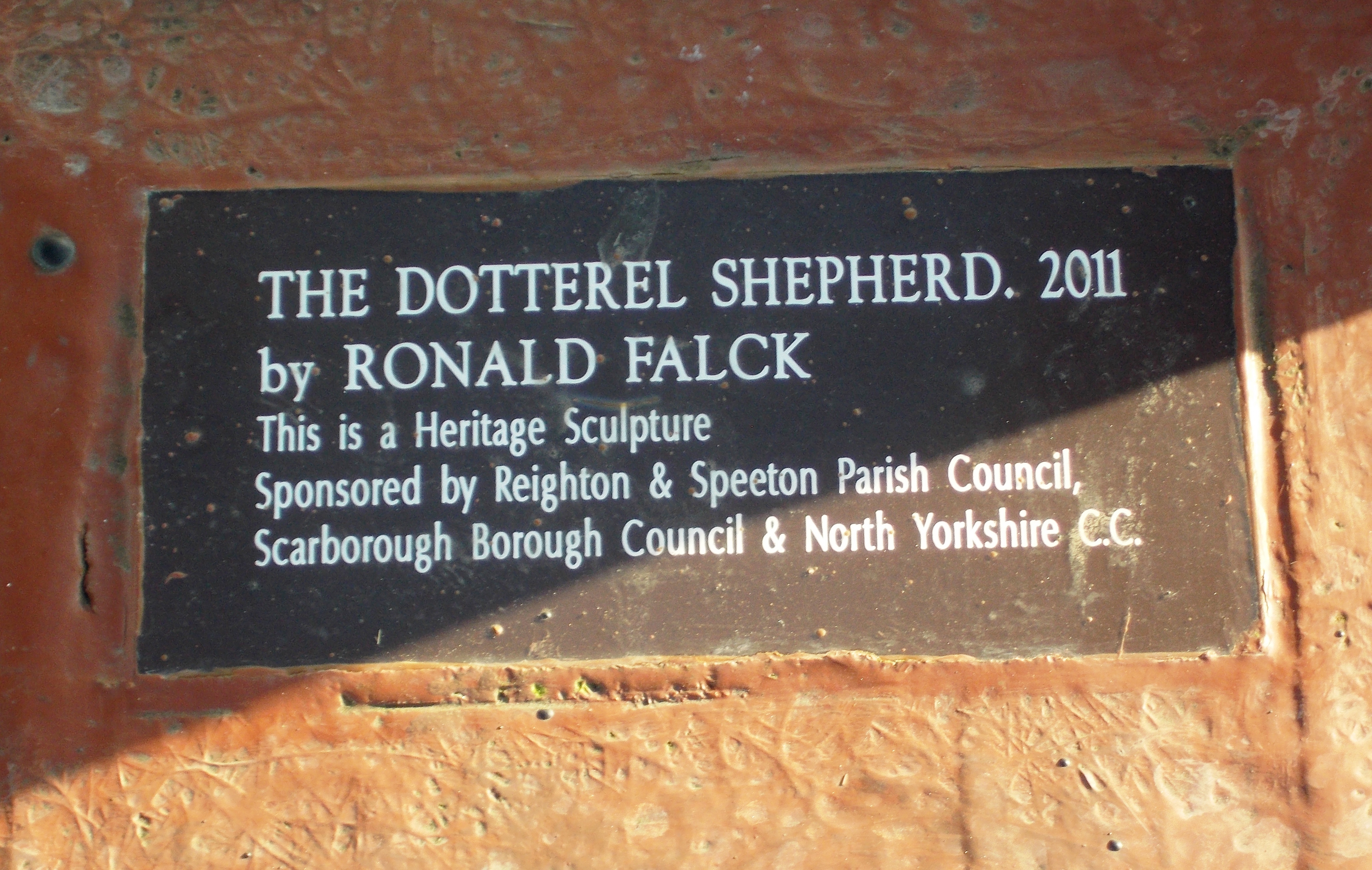 Reighton - Plaque at Roundabout