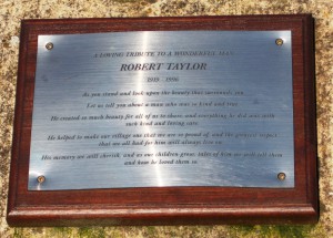 Plaque on the Wishing Well